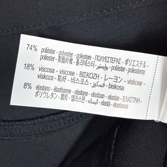 Zara NWT Wide Leg High Rise Black Trouser Pants M - Office, Casual, Versatile - Picture 11 of 12